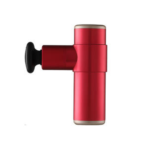 Mini pistolet de massage transfrontalier en alliage d'aluminium 368 Rouge, moteur sans balais, rechargeable par USB, pour la relaxation musculaire et des fascias - Product Image 1
