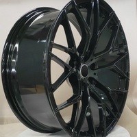 Nouvelles jantes en alliage d'aluminium forgé 6061 T6 au design Hyper Black Mesh, pressées 12000T, certifiées TUV JWL VIA S2-00044, 18-23 Geruida Custom