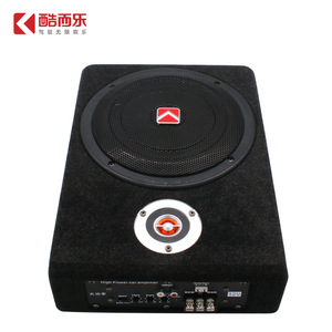 Caisse de subwoofer actif pour voiture Kooler Audio 8 pouces 12V, à installer sous le siège, avec housse en tissu moelleux pour utilisation en véhicule - Product Image 3