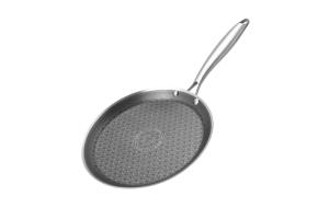 Poêle à <span class=keywords><strong>pizza</strong></span> à trois couches la plus vendue cuisinière de sécurité fine fond d'induction de vente directe antiadhésive 20cm les ustensiles de cuisine multicouches - Product Image 4