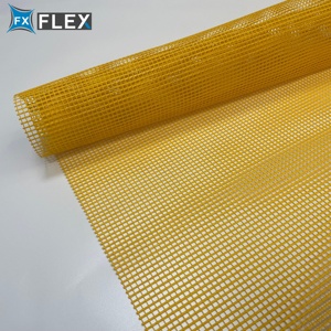Flfx chống cháy <span class=keywords><strong>PVC</strong></span> tráng lưới chống ăn mòn <span class=keywords><strong>PVC</strong></span> lưới vải cho xây dựng hàng rào an toàn - Product Image 3