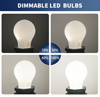 Haute Qualité A15 A45 LED Ampoule 8W 750LM Haute Lumen 120V 220V Opale Blanc Verre LED Filament Lampes Résidentielles Utilisation pour La Maison Hôtel