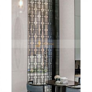 ANN5447 JINYIFAN Luxury Custom Durable Modern Printed Stainless Steel Frame Structure <b>Screen</b> <b>Partition</b> Coating Multi-Functional - Product Image 1
