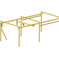 Grue aérienne sur rail modèle Kbk avec système de chariot, rail de piste Kbk, rail de piste Kbk en vente chaude