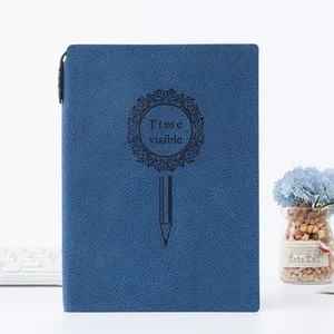 Chất Lượng Cao 80 Tờ 16K 48K 64K A5 Màu Sắc Tùy Chỉnh Tạp Chí Bìa Cứng PU Leather Notebook