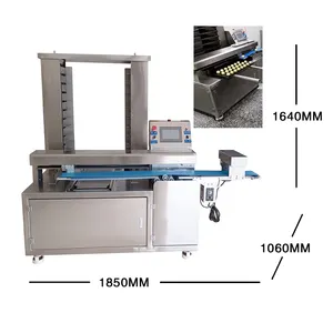 Automatic Multifunction Cakes Biscuits Traying Machine Tray Aligning Falafel Cookies Arranging Machine