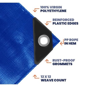 Bâche en PE bleue résistante et imperméable, fabriquée en Chine, qualité garantie, respectueuse de l'environnement et non polluante - Product Image 6
