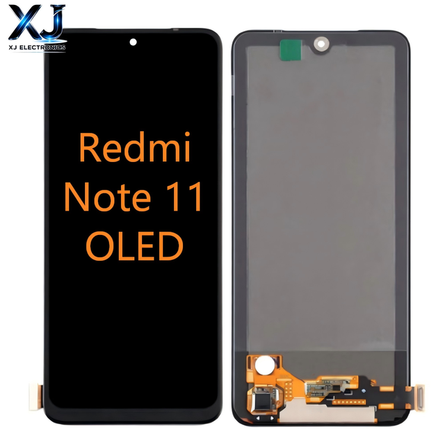 XJ Mobile Phone LCD Screen for Redmi Note 11 OLED 6.6" Touch Screen Replacement Digitizer with 1 Year Warranty 100% Tested