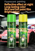 Peinture en aérosol fluorescente COLORDY 300 ml, réfléchissante la nuit, couleurs vives longue durée, film de peinture riche pour usage industriel et automobile