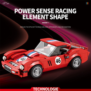 Briques de construction certifiées CE et CPC Ferra <span class=keywords><strong>250</strong></span> <span class=keywords><strong>GTO</strong></span> - Modèle à l'échelle 1:24 en plastique ABS, supercar de course pour adultes - Product Image 3