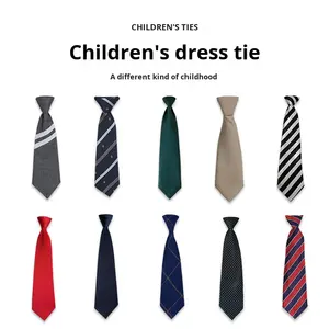 <span class=keywords><strong>Corbata</strong></span> a rayas de seda informal <span class=keywords><strong>para</strong></span> niños, <span class=keywords><strong>traje</strong></span> 2027, corbatas, accesorios de actuación <span class=keywords><strong>para</strong></span> eventos, venta al por mayor - Product Image 2