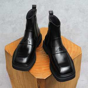 Zapatos de Cuero Genuino Personalizados para Hombre con Cordones, Diseño Otoñal de Última Moda, Adecuados para Vestimenta Formal de Negocios - Product Image 1