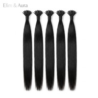Extensions I-Tip indiennes vierges doublement tirées, à double trame, Micro-Link/Fusion, réutilisables, économiques, anti-emmêlement, pour salon
