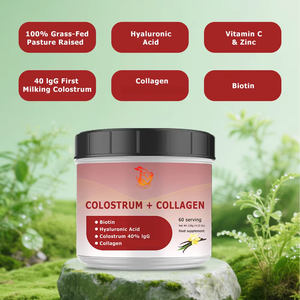 Poudre de collagène au colostrum la plus vendue avec supplément de colostrum pour renforcer les défenses de votre corps – Poudre de soutien immunitaire premium - Product Image 4