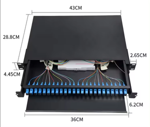 Sc Ftth Fiber 24 Schublade-Typ Fiber-<span class=keywords><strong>Patch</strong></span>-<span class=keywords><strong>Panel</strong></span> 12 24 Sc <span class=keywords><strong>Patch</strong></span>-<span class=keywords><strong>Panel</strong></span> 1u Fiber-Optische Verteilungsschachtel 12 Kern Odf - Product Image 5