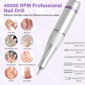 Máquina Profesional Recargable <span class=keywords><strong>para</strong></span> <span class=keywords><strong>Uñas</strong></span> de 45000 RPM, Lima Eléctrica con Pantalla HD, Lápiz de Manicura Metálico, Lijadora de <span class=keywords><strong>Uñas</strong></span> - Product Image 3