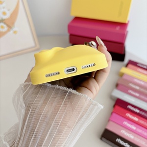 Étui de téléphone en silicone pour filles, porte-gloss à lèvres, étui de téléphone portable pour <span class=keywords><strong>iPhone</strong></span> 15 14 16 17 Pro Max - Product Image 4