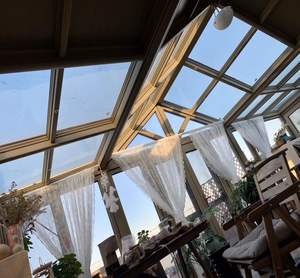 Solarium mural autonome à triple toit incliné avec terrasse supérieure - Product Image 5