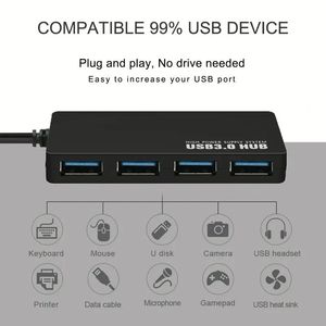 Adaptador de Concentrador USB para Macbook Pro, Laptop, Teléfono Móvil, Tableta, Computadora, Divisor de Carga USB3.0 - Product Image 4