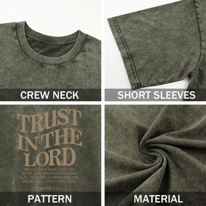 เสื้อยืดคริสเตียนสำหรับเด็กผู้ชาย ลายกราฟิกแบบ Acid Wash ระบายอากาศได้ดี พร้อมข้อความจากพระคัมภีร์ - Product Image 6