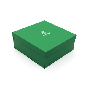Boîte pliable à poignée verte OEM haut de gamme pour cosmétiques, vêtements, mode, festival, étui cadeau portable - Product Image 3