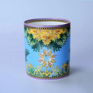 Jarrón de cerámica de estilo europeo más vendido con tubo recto para decoración del hogar - Product Image 2