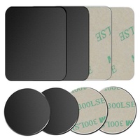 Nouveau support magnétique pour téléphone de lit, accessoire rond noir électroplaqué, patch magnétique, capteur de lumière, modèle DY001, vente en gros transfrontalière