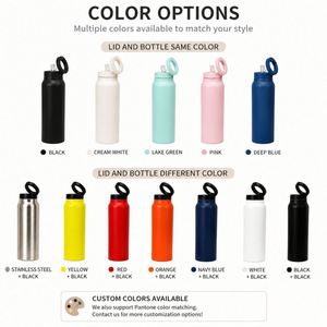 Custom 24Oz <b>Portable</b> <b>Vacuum</b> Flask Sports Travel Magnet Thermos Water Bottle With Magnetic Phone Holder Straw Lid - Product Image 6