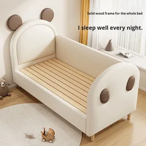 <span class=keywords><strong>Culla</strong></span> per Bambini in Legno Massello con Sponda Estensibile, Design Minimalista Moderno per Ragazzi e Neonati - Product Image 3