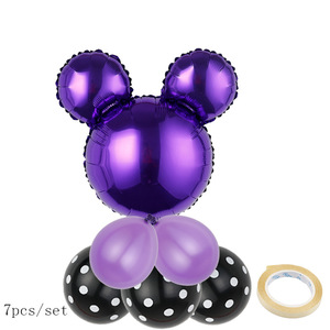 Bordo luminoso a palloncino in alluminio con testa <span class=keywords><strong>di</strong></span> <span class=keywords><strong>Topolino</strong></span> da 24 pollici-decorazione per festa <span class=keywords><strong>di</strong></span> compleanno <span class=keywords><strong>topolino</strong></span> in tinta unita - Product Image 6