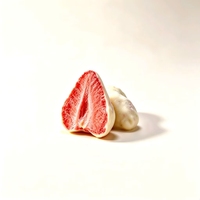 Hoogwaardige geheel gevriesdroogde aardbeien, melkoverdekt, zoet fruit snoep, bulk vacuüm verpakt HESHI