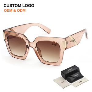 Luxury Gradient <b>Square</b> Oversize <b>Sunglasses</b> 2025 UV400 Protection Custom Logo Sun Glasses for Women's Daily Fashion - Product Image 1