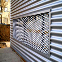 Cadre de fenêtre en aluminium pour plafond architectural, maille métallique expansée