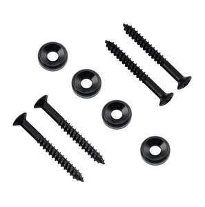 Tornillos de cabeza alomada de acero negro con arandelas, rosca métrica gruesa, clase 8.8, diámetro de cabeza de 12 mm - Product Image 3