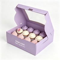 Boîte d'emballage en papier personnalisable de qualité alimentaire pour cupcakes, truffes, chocolats, pains et sushis – Vente en gros à prix abordable