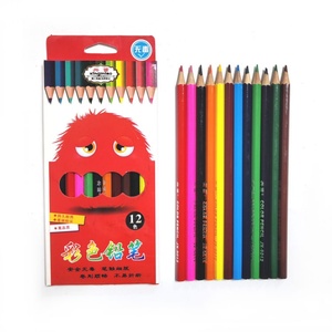 Ensemble de crayons de couleur écologiques non toxiques, design personnalisé, 12 couleurs, pré-affûtés, pour le dessin et le croquis, pour enfants - Product Image 1