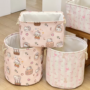 Cesta de almacenamiento de <span class=keywords><strong>ropa</strong></span> <span class=keywords><strong>sucia</strong></span> de algodón plegable de gran capacidad <span class=keywords><strong>Cubo</strong></span> de almacenamiento de dibujos animados lindo resistente grueso - Product Image 3