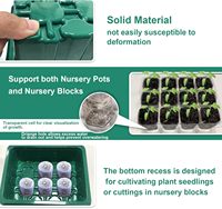 Kit de démarrage de semences avec dôme d'humidité réglable pour mini jardin