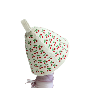 Juego de Sauna, Gorro de Fieltro de Lana Gris, Cojín de 54-56 cm, Bordado a Máquina, Cuatro Estaciones, Baño de Vapor Ruso, Accesorios para Baño - Product Image 4