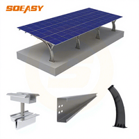 Système de montage de carport solaire en acier au carbone argenté naturel avec garantie de 20 ans