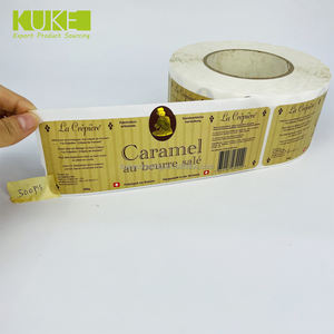 Özel Logo çıkartması etiket baskı su geçirmez rulo sentetik kağıt yapıştırıcı yuvarlak Logo sıcak damga Sticker - Product Image 3