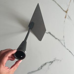 Side Plow Hoe Triangular Blade 8 In Carbon Steel Agricultural Soil Turning Tool - Product Image 1