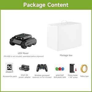 AIsmartlink Waveshare UGV Rover, Robot IA de 6 Ruedas y Tracción en las 4 Ruedas de Código Abierto, Compatible con Raspberry Pi 5, Controles Duales - Product Image 2