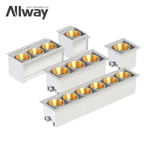 ALLWAY New Arrival Ceiling Linear Light Track Light Spot Light Indoor Hotel 5w 15w 30w Led Downlight