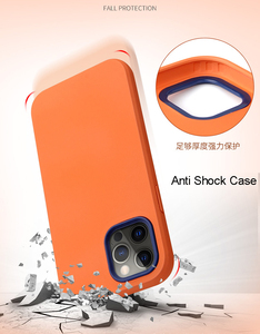 Funda con ranura para tarjeta para <span class=keywords><strong>iPhone</strong></span> 13 pro max, carcasa de teléfono móvil de alta calidad a prueba de golpes de TPU PC de silicona con recubrimiento de goma - Product Image 4