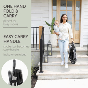 Lightweight Baby Stroller Airplane Carry on Compact Travel <b>Foldable</b> Infant <b>Cart</b> for Newborn Toddler Portable Umbrella Stroller - Product Image 6