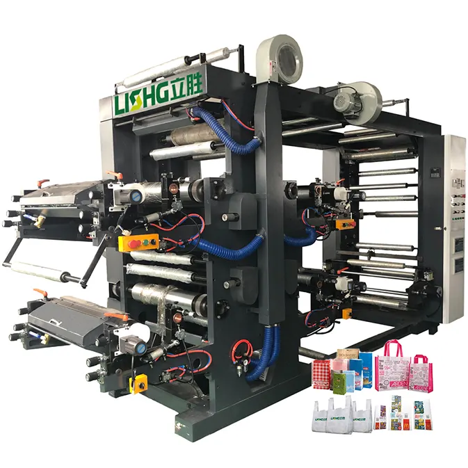 יט 4 צבע PE PP PVC מזון אריזת פולי תיק להגמיש הדפסת מכונה מחיר עבור פלסטיק סרט הדפסה