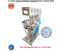 Machine d'impression de tampons semi-automatique 2 couleurs Machine d'impression de tampons de prix pour imprimante de tampons de cadran de montre