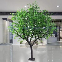 Simulation élevée personnalisée de feuilles d'automne érable artificiel arbre d'érable rouge pour la décoration