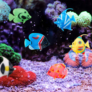 Plastic Drijvende Veelkleurige Visdecoraties Aquarium Kleine Tropische Vissen Kunstmatige Plastic Vissen Voor Aquarium - Product Image 4
